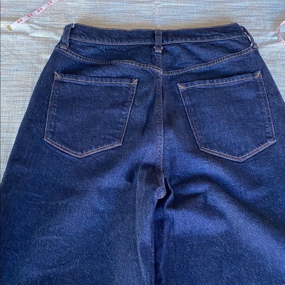 Women's A.N.A. Wide-Leg High-Waisted Dark Blue Jeans - Picture 10 of 14